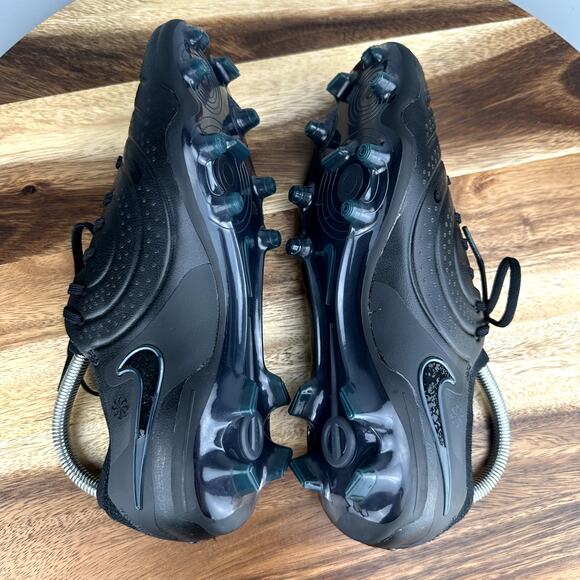 Mens 6.5 / Womens 8 - Nike Tiempo Legend 10 Elite FG Black Soccer Cleats NEW - Picture 5 of 7
